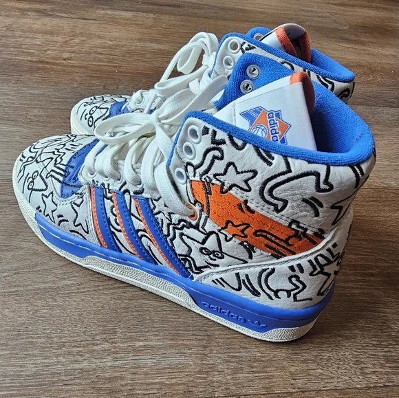 Adidas Rivalry Hi x Keith Haring Men’s US 5 High Tops Sneakers Rare 2019